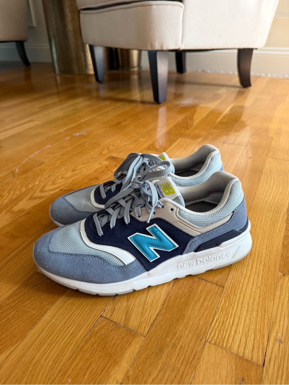 New Balance 997H Blue, Light Gray & Navy Sneaker